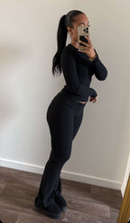 HOURGLASS rouge longues manches