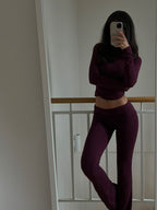 Hourglass grenat longues manches