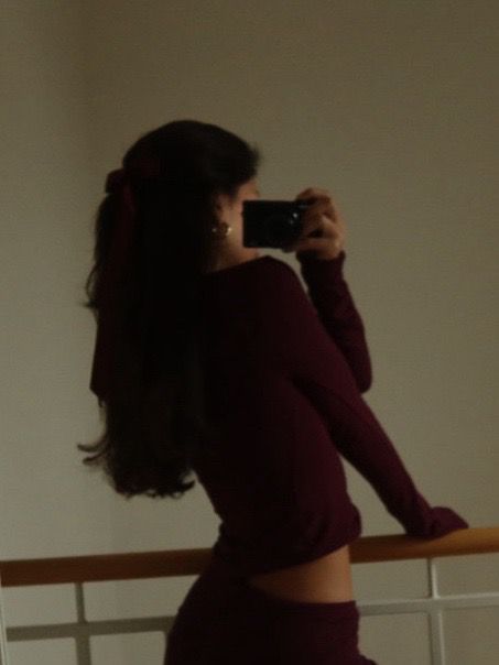 Hourglass grenat longues manches