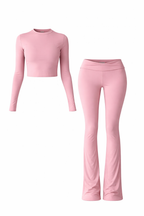 Set Hourglass Mauve longues manches