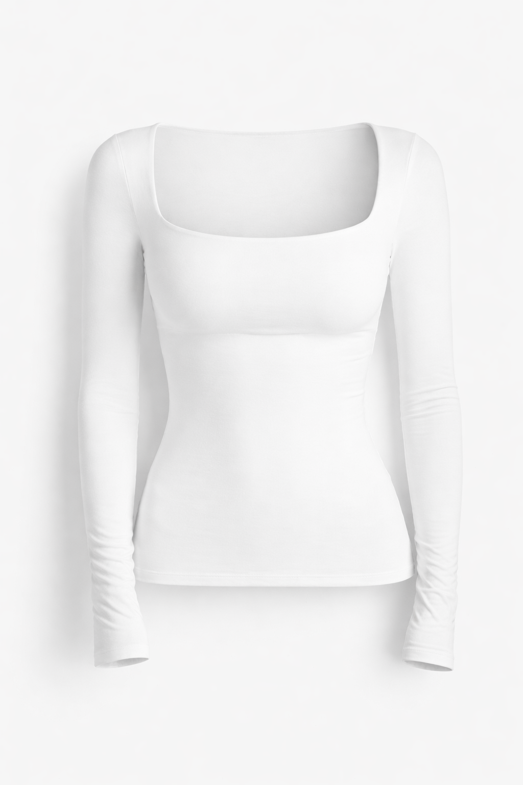 Haut Outline - Top Décolleté Carré - Blanc / White