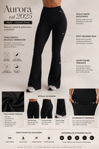 Aurora Flared Leggings in black