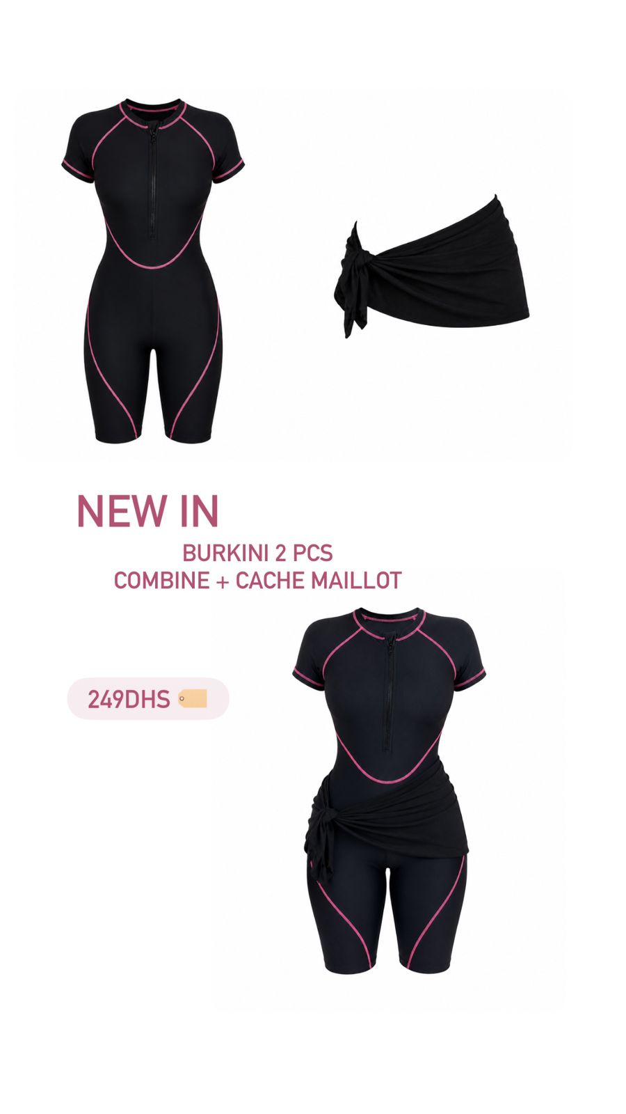 Burkini Totally spies avec cache-maillot
