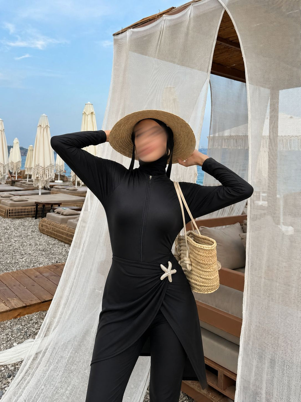 Burkini 5pieces  en noir