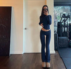 HOURGLASS rouge longues manches