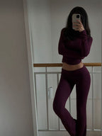 HOURGLASS rouge longues manches