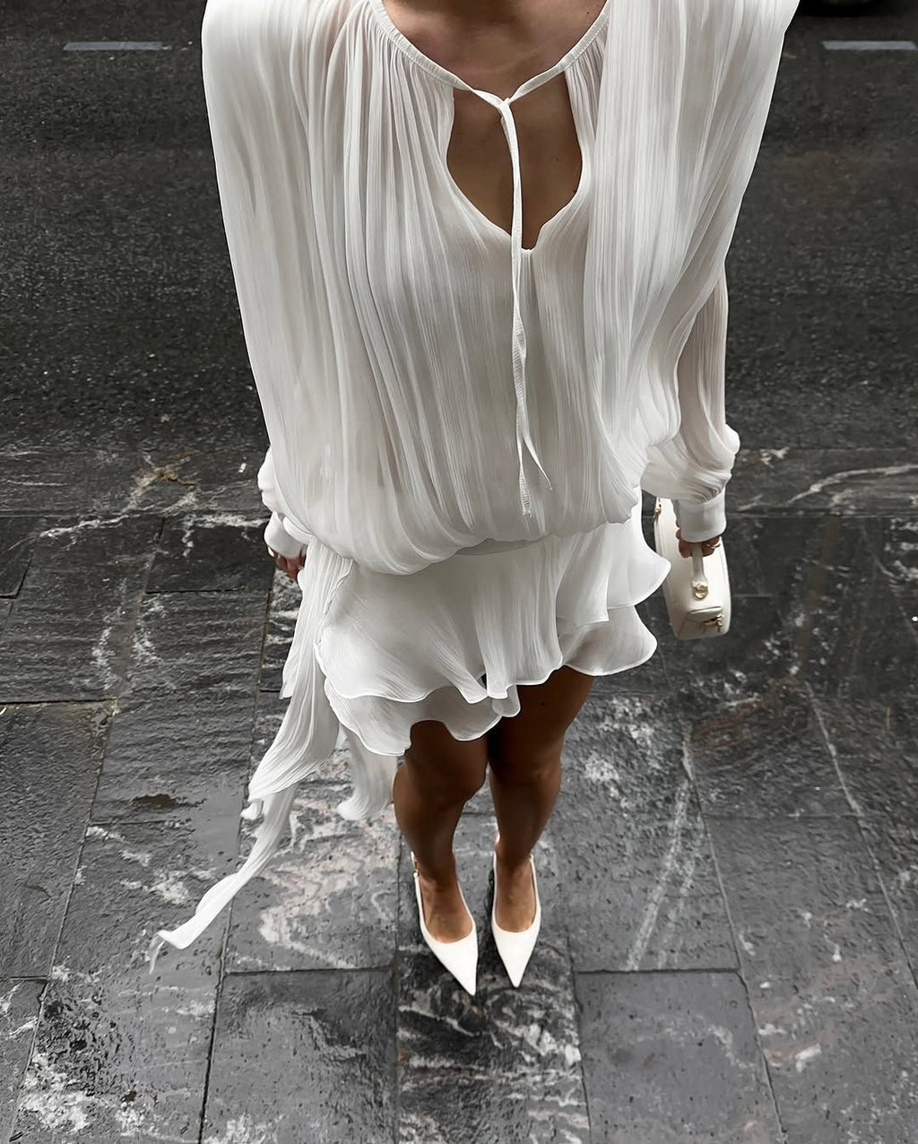 Robe Daphne en blanc