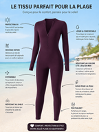 Burkini Combine Burgundy