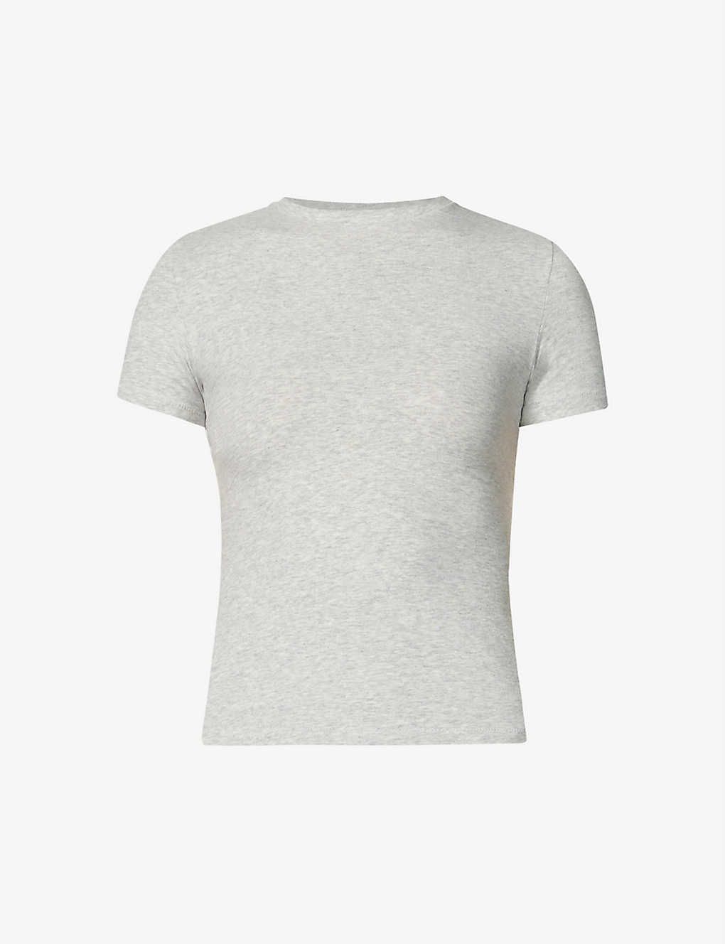 T-shirt hourglass - Gris Clair cotton Jersey/clear grey