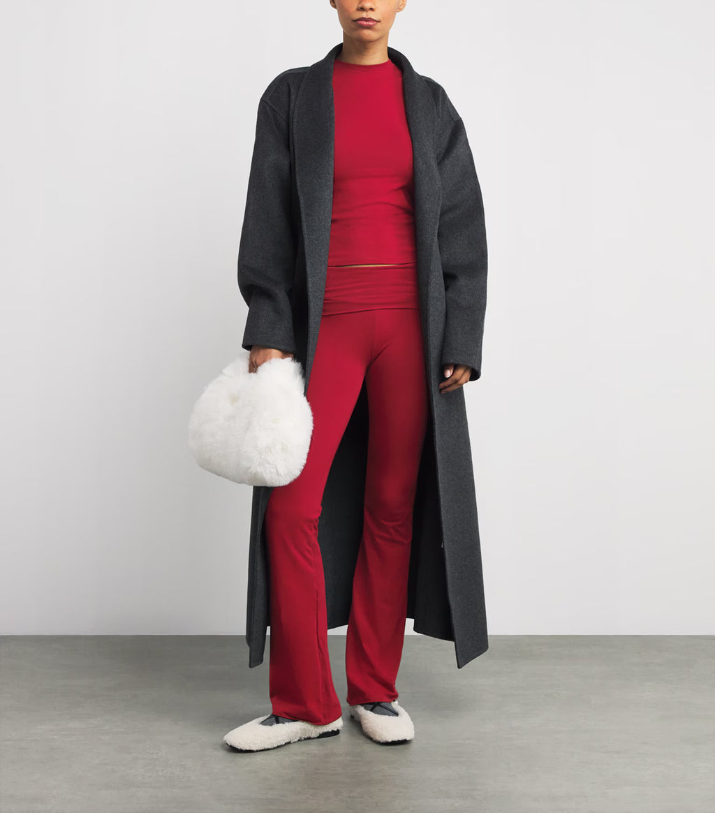 HOURGLASS rouge longues manches