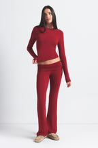 HOURGLASS rouge longues manches