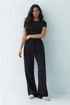 Pantalon de lin en noir - Black linen pants
