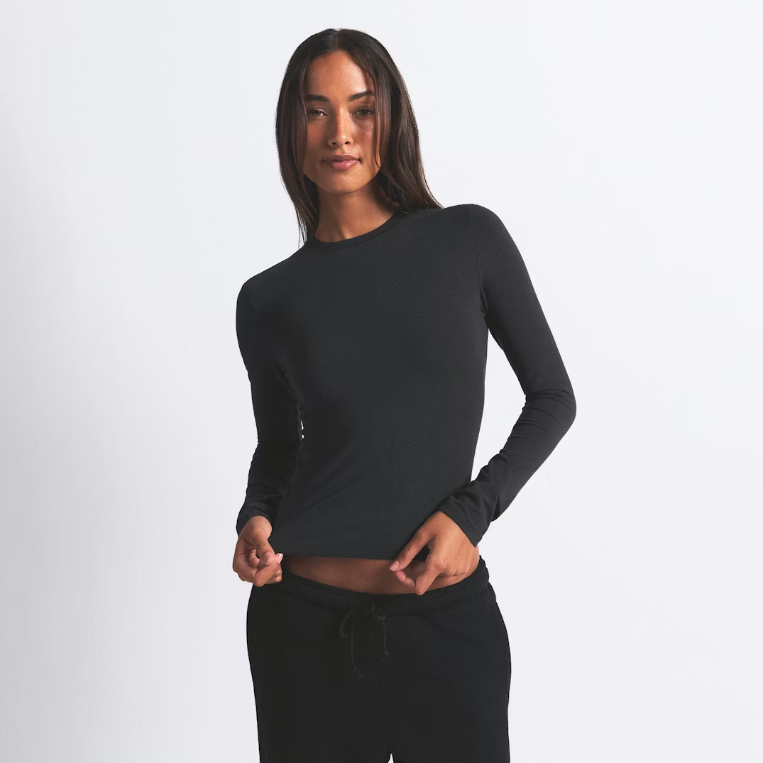Hourglass noir longues sleeves- haut seul